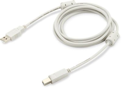 Кабель USB2.0 Buro USB A(m) -  USB B(m),  ферритовый фильтр ,  1.8м,  серый [usb2.0-am/bm-1.8m-mg]