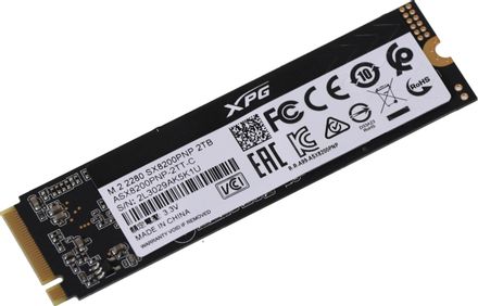 2ТБ SSD накопитель A-Data XPG SX8200 Pro ASX8200PNP-2TT-C M.2 2280, PCIe 3.0 x4, NVMe, M.2