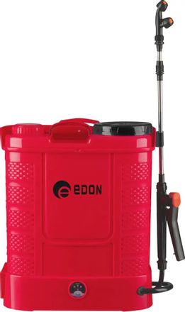 Опрыскиватель EDON AGS-12, аккумуляторный, напольный, ранцевый, 12л, красный [24996]