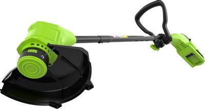Триммер электрический GREENWORKS G24LT25K2, аккумуляторный, 24В, 2Ач, с ...