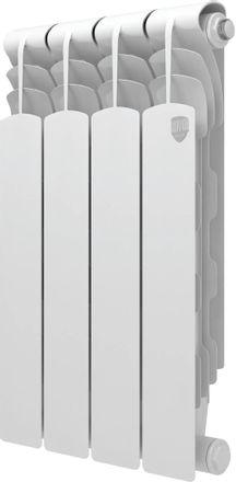 Радиатор биметаллический ROYAL THERMO Revolution B 500, 4 секций, боковое подключение, белый