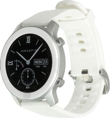 Обзор товара смарт-часы AMAZFIT GTR, 42мм, 1.2", белый/белый (1181829 ...