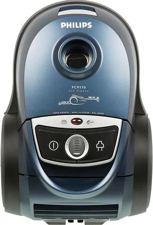 Пылесос Philips Performer FC9170/01, 2200Вт, синий/черный
