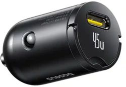 Изображение товара Автомобильное зарядное устройство BASEUS C0206800,  USB-C, USB-C, 45Вт, 3A, черный