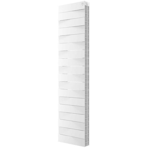 Радиатор биметаллический ROYAL THERMO Pianoforte Tower 300 /Bianco Traffico, 18 секций, боковое подключение, белый
