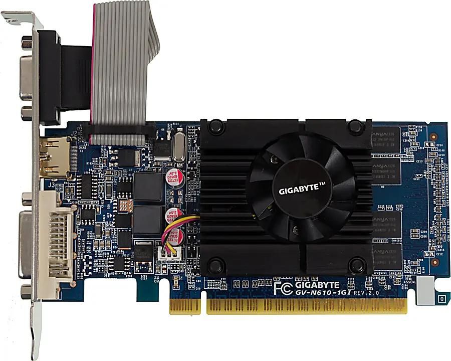 GIGABYTE NVIDIA GeForce GT 610 GV N610 1GI 1 DDR3