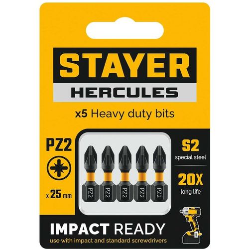 Набор бит Stayer 26233-2-25-5, 5шт