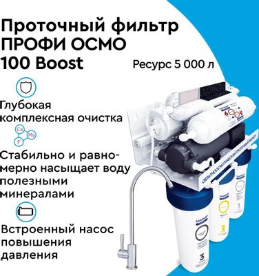 Водоочиститель Барьер ПРОФИ Осмо 100 Boost М, 12л [н152р02] – купить в  Ситилинк | 1088270