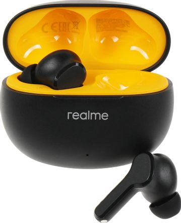 Наушники REALME Buds T100 RMA2109, Bluetooth, внутриканальные, черный [6672688]