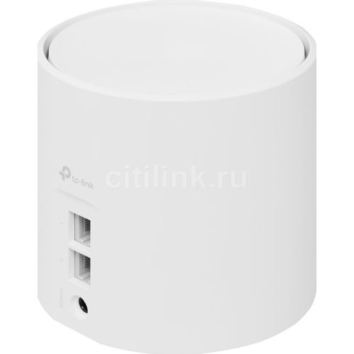 Бесшовный Mesh роутер TP-LINK Deco X10, Wi-Fi 6, AX1500, 2.4/5ГГц, 2 WAN/LAN, белый [deco x10(1-pack)]