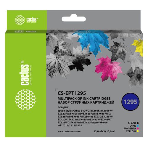 Картридж Cactus CS-EPT1295, T1295, / / / пурпурный / CS-EPT1295
