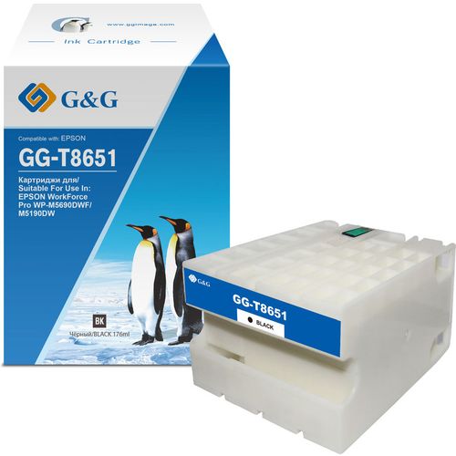 Картридж G&G GG-C13T865140, T8651, черный / GG-C13T865140