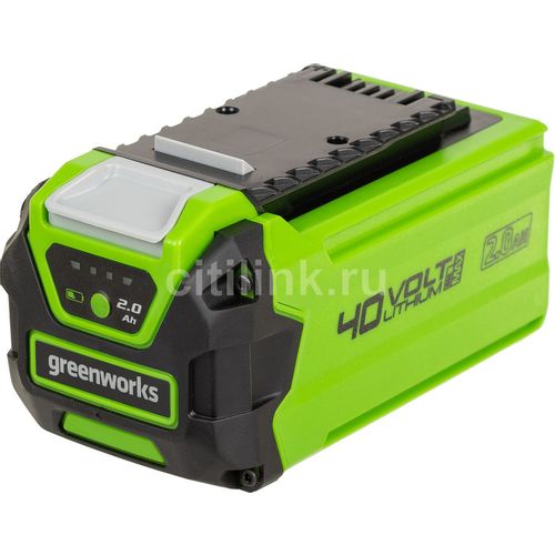 Батарея аккумуляторная GREENWORKS G40B2, 40В, 2Ач, Li-Ion [2926907]