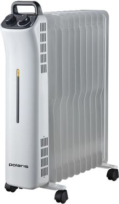 Масляный радиатор Polaris POR 0420, с терморегулятором, 2000Вт, 9 секций, 3 режима, белый