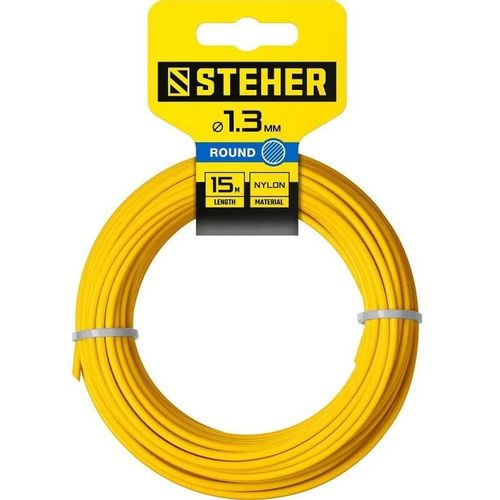 Леска для триммеров STEHER 75001-1.3, 1.3мм, 15м