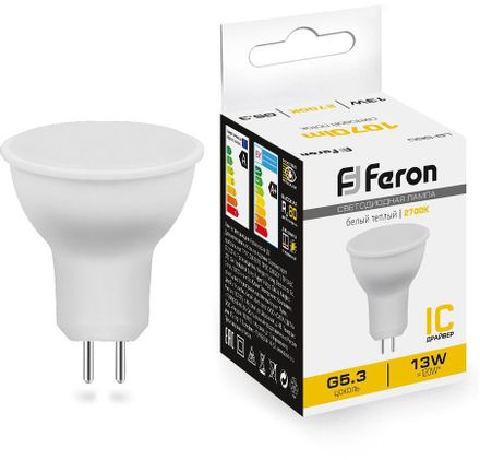 Упаковка ламп LED FERON G5.3,  софит, 13Вт, LB-960, 10 шт. [38188-10]