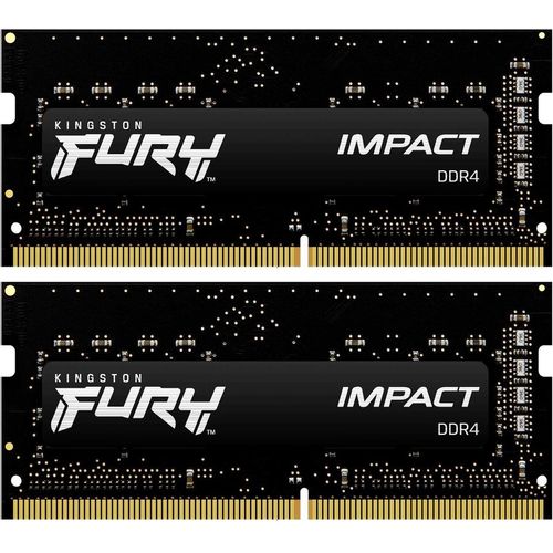 Оперативная память Kingston Fury Impact KF432S20IBK2/64 DDR4 - 2x 32ГБ 3200МГц, для ноутбуков (SO-DIMM), Ret
