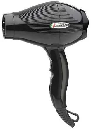 Фен GAMMA PIU E-T.C. MINI, 1200Вт, черный