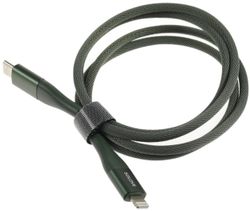 Кабель SOLOVE DW5, Lightning (m) - USB Type-C (m), 1м, зеленый
