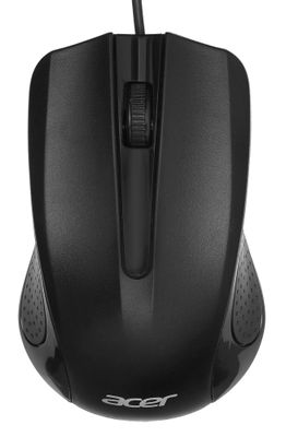 Мышь Acer OMW010, оптическая, проводная, USB, черный [zl.mceee.001]