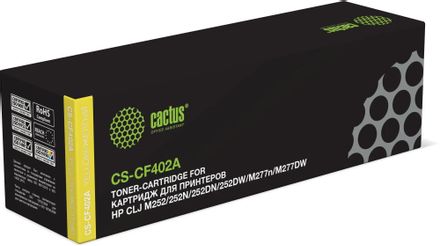 Картридж Cactus CS-CF402A, CF402A, желтый / CS-CF402A