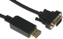Изображение товара Кабель DisplayPort на VGA 1.1v 2м GOLD черный