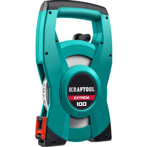 Мерная лента геодезическая Kraftool 34185-100, 100м x13мм