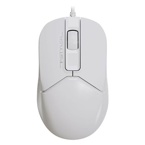 Мышь проводная A4TECH Fstyler FM12, оптическая, USB, 1200dpi, белый [fm12 white]
