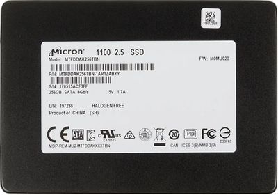 SSD накопитель Crucial Micron 1100 MTFDDAK256TBN-1AR1ZABYY 256ГБ, 2.5", SATA III