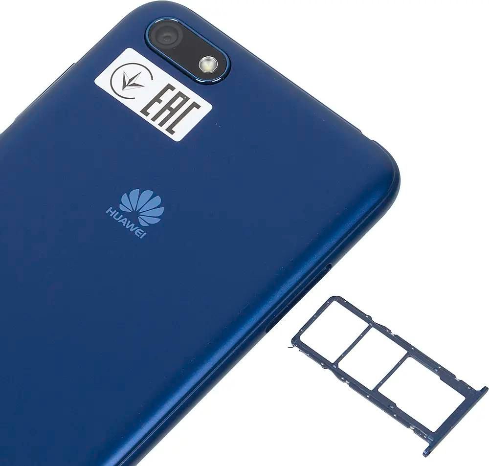 Характеристики Смартфон Huawei Y5 Prime 2018 16Gb, синий (1079358) смотреть  в СИТИЛИНК