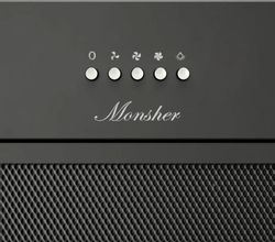 Встраиваемая вытяжка MONSHER High-Tech Amie 60, управление кнопочное, черный