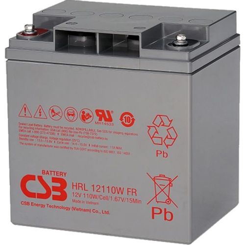 Аккумуляторная батарея CSB HRL 12110W для ИБП, 12В, 28Ач