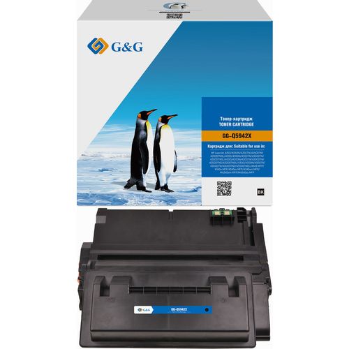 Картридж G&G GG-Q5942X, Q5942X/Q1338A/Q1339A/Q5945A, черный / GG-Q5942X