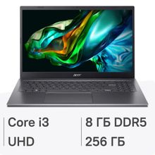 Изображение товара Ноутбук Acer Aspire 5 A515-58P-359X 15.6 TN FHD Intel Core i3 6 ядер 8 ГБ SSD без ОС серый