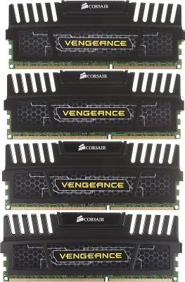 Оперативная память Corsair Vengeance CMZ16GX3M4X1600C9 DDR3 -  4x 4ГБ 1600МГц, DIMM,  Ret