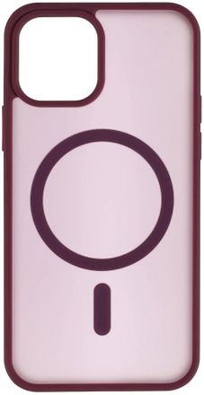 Чехол (клип-кейс) ZIBELINO Matte Shield, для Apple iPhone 12, противоударный, бургунди [zms-apl-12-msd-brg]