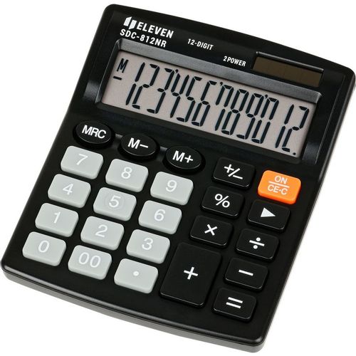 Калькулятор ELEVEN SDC-812NR, 10-разрядный, черный