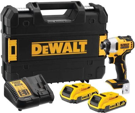 Ударный шуруповерт DeWALT DCF809D2T-QW, 2Ач, с двумя аккумуляторами