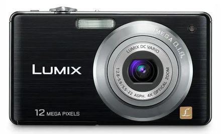 Цифровой компактный фотоаппарат Panasonic Lumix DMC-FS12EE-K,  черный