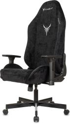 Кресло игровое KNIGHT Н1 (N1), ткань, до 150кг, черный