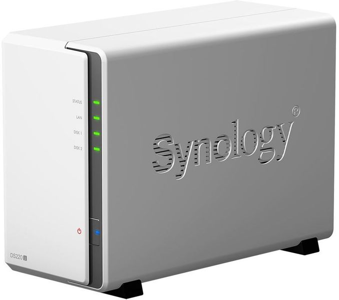 Сетевое хранилище NAS Synology Original DS220J 2-bay настольный RTD1296
