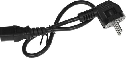 Шнур питания Lanmaster (LAN-PP13/SHA-0.5-BK) C13-Schuko проводник.:3x0.75мм2 0.5м 220В 10А черный