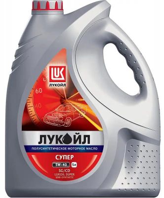 Моторное масло LUKOIL Супер, 5W-40, 5л, полусинтетическое [19443]