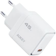 Изображение товара Сетевое зарядное устройство AUKEY PA-C2W, 45Вт, USB-C, белый