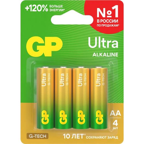 Батарейки GP Ultra Alkaline G-Tech AA (4 шт.)