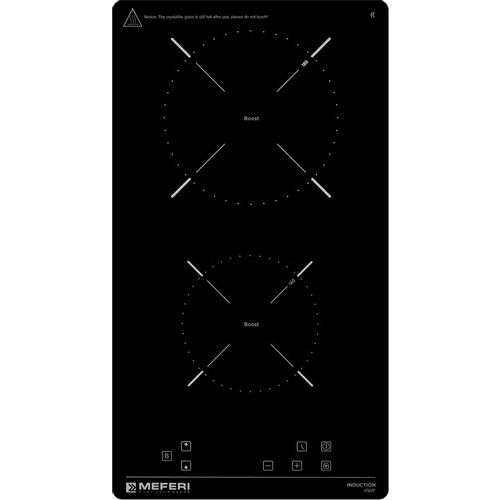 Индукционная варочная поверхность MEFERI Power MIH302BK, конфорок: 2 шт., стеклокерамика, независимая, черный
