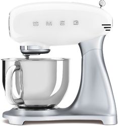 Миксер планетарный SMEG Стиль 50-х гг. SMF04WHEU, 800Вт, белый/стальной