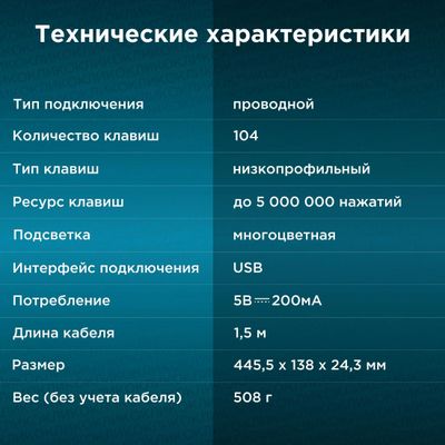 Клавиатура Oklick 440ML, USB, черный [1196537] – купить в Ситилинк ...