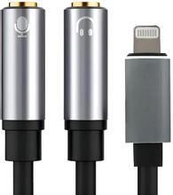 Изображение товара Кабель-переходник PREMIER PCH-267 lightning 2xJack 3.5 мм 1.8м GOLD черный