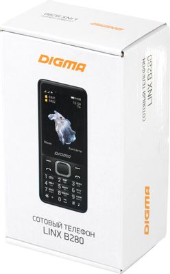 Сотовый телефон Digma LINX B280, черный – купить в Ситилинк | 1497201